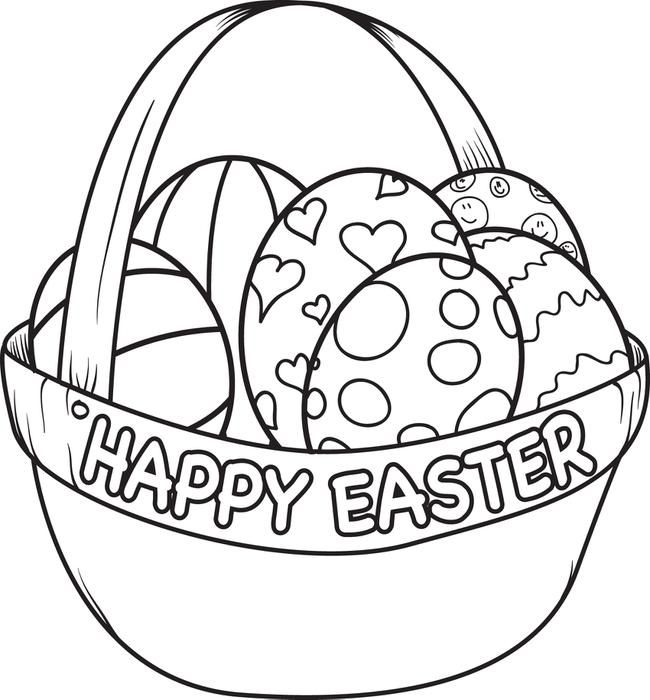 650x700 Easter Egg Clipart Images Coloring Pages