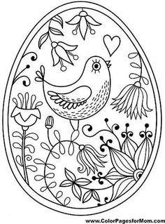 236x319 Free Easter Egg Coloring Pages Edu Holiday Huevo