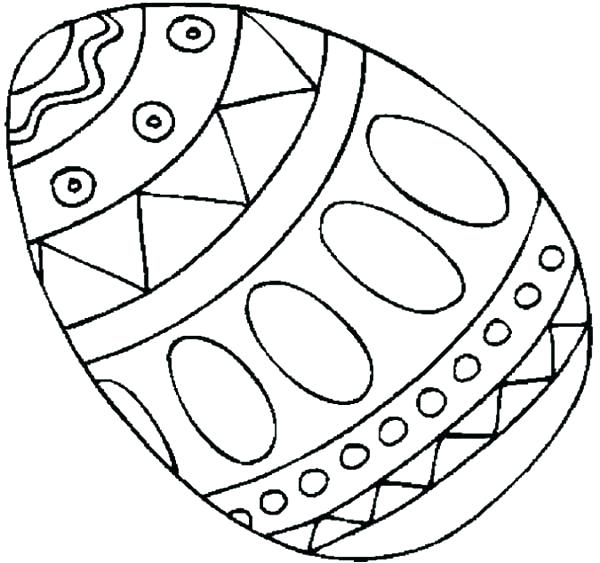 600x563 Coloring Pages Of Easter Eggs Cliptext.co