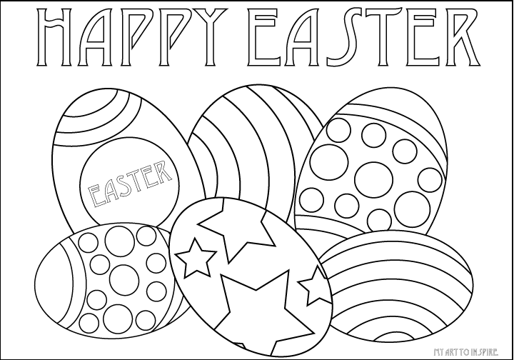 720x504 Easter Egg Coloring Sheets My Art To Inspire