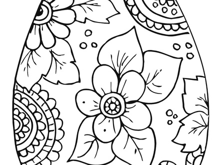 Easter Egg Coloring Pages Free Printable