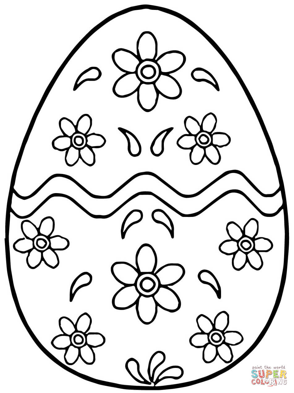 951x1270 Egg Coloring Page Easter Eggs Pages Free