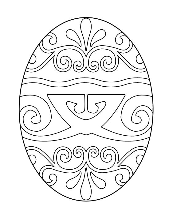 550x712 Free Printable Easter Egg Coloring Pages For Kids Easter