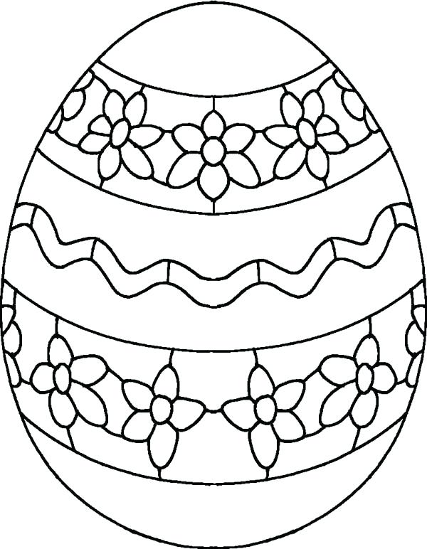 600x772 Easter Egg Coloring Pages