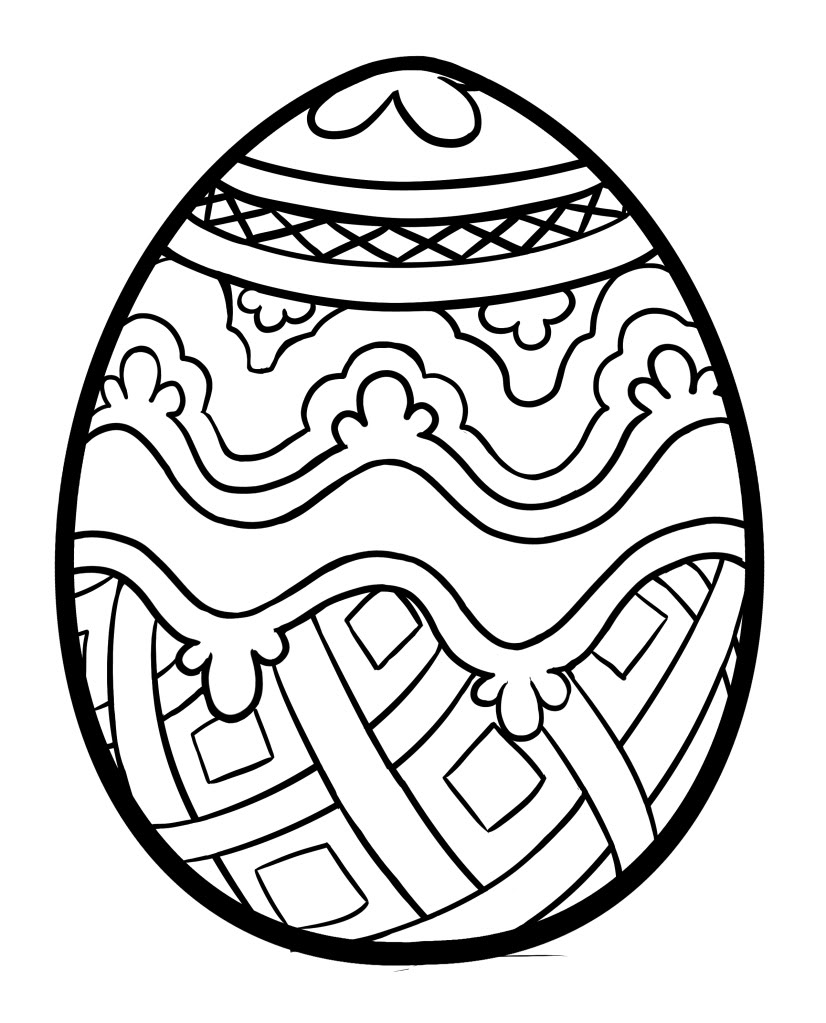 Easter Egg Pattern Coloring Page 826x1023 Easter Egg Pattern Coloring Page