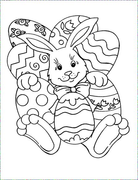 Easter Egg Hunt Coloring Pages