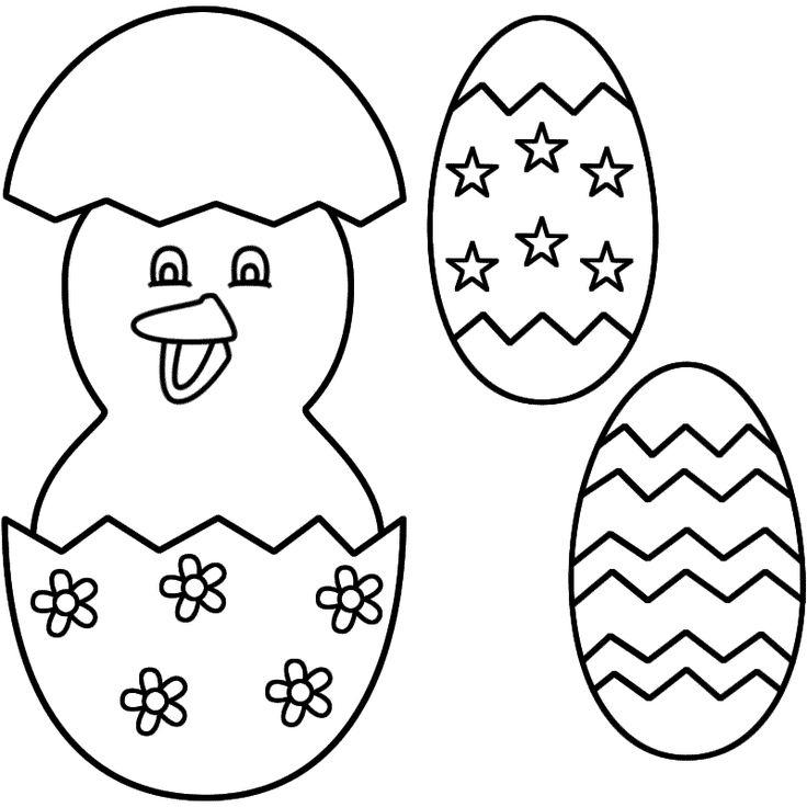 Easter Eggs Colouring Pages To Print
