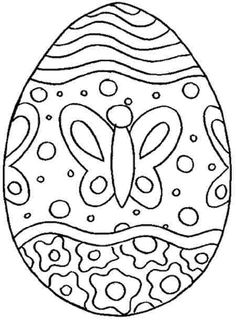 236x321 Easter Egg With Abstract Pattern Coloring Page From Easter Eggs