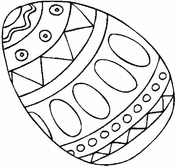 600x563 Easter Eggs Coloring Pages