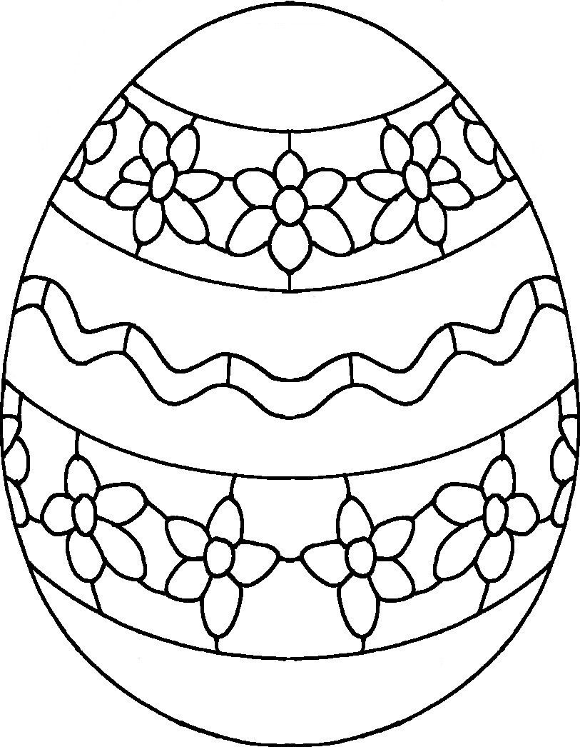 813x1046 Fascinating Coloring Easter Egg Color Page Plain Of Printable