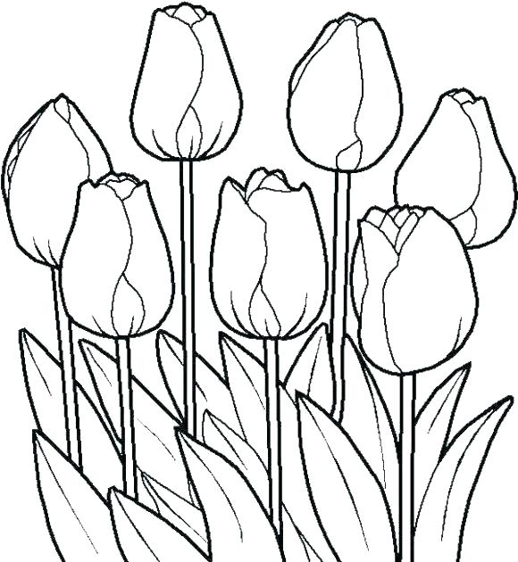 Easter Flowers Coloring Pages at GetColorings.com | Free printable ...