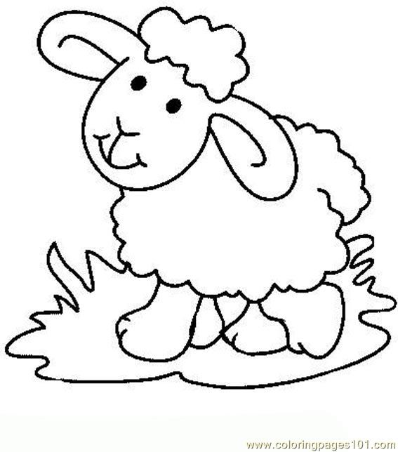 Easter Sheep Or Lamb Coloring Sheet 567x644 Easter Sheep Or Lamb Coloring Sheet