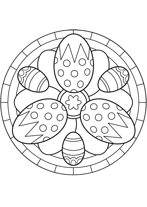 Mandala De Pasqua Mandala Con Cd Mandala, Easter 595x841 Mandala De Pasqua Mandala Con Cd Mandala, Easter