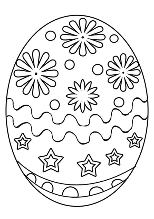 600x850 Free Online Easter Egg 3 Colouring Page