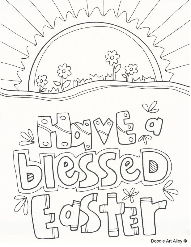 618x800 Religious Easter Coloring Page Religious Doodles