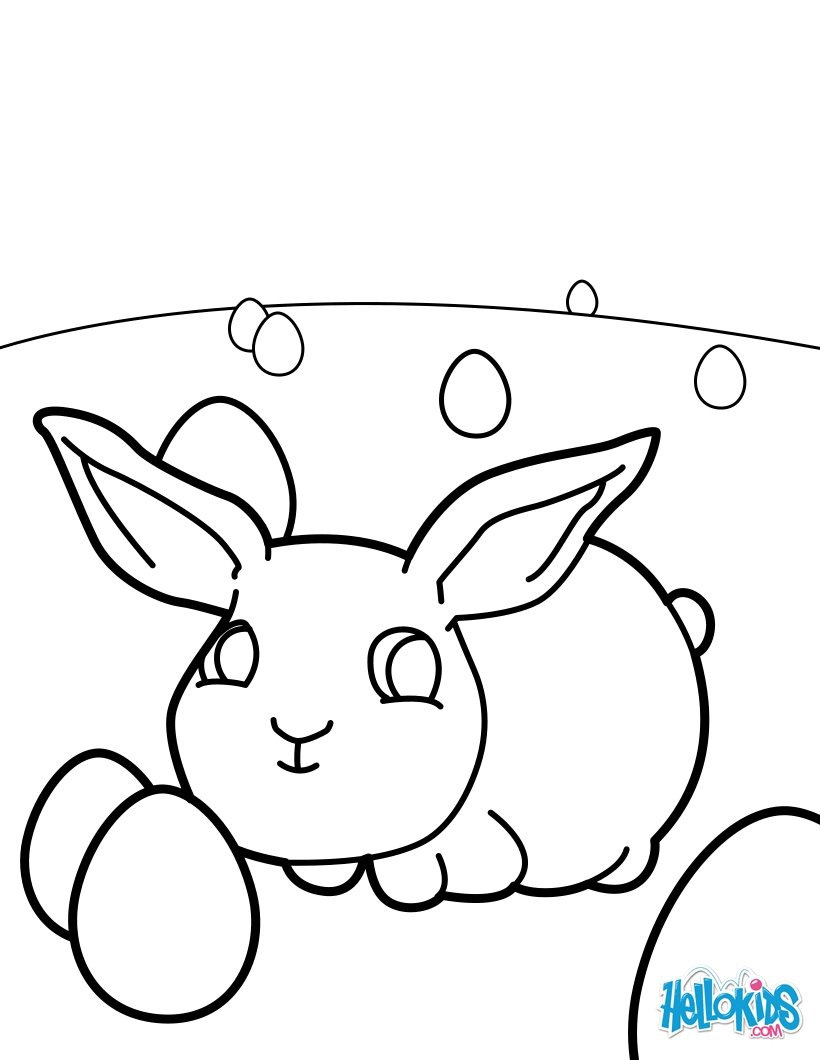 820x1060 Baby Easter Bunny Coloring Pages
