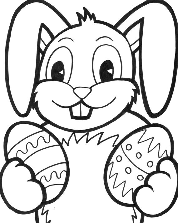 570x714 Easter Bunny Coloring Pages North Texas Kids