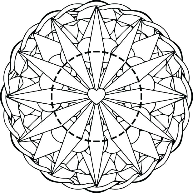 Easy Mandala Coloring Pages Easy Mandala Animal Abstract Free 618x618 Easy Mandala Coloring Pages Easy Mandala Animal Abstract Free