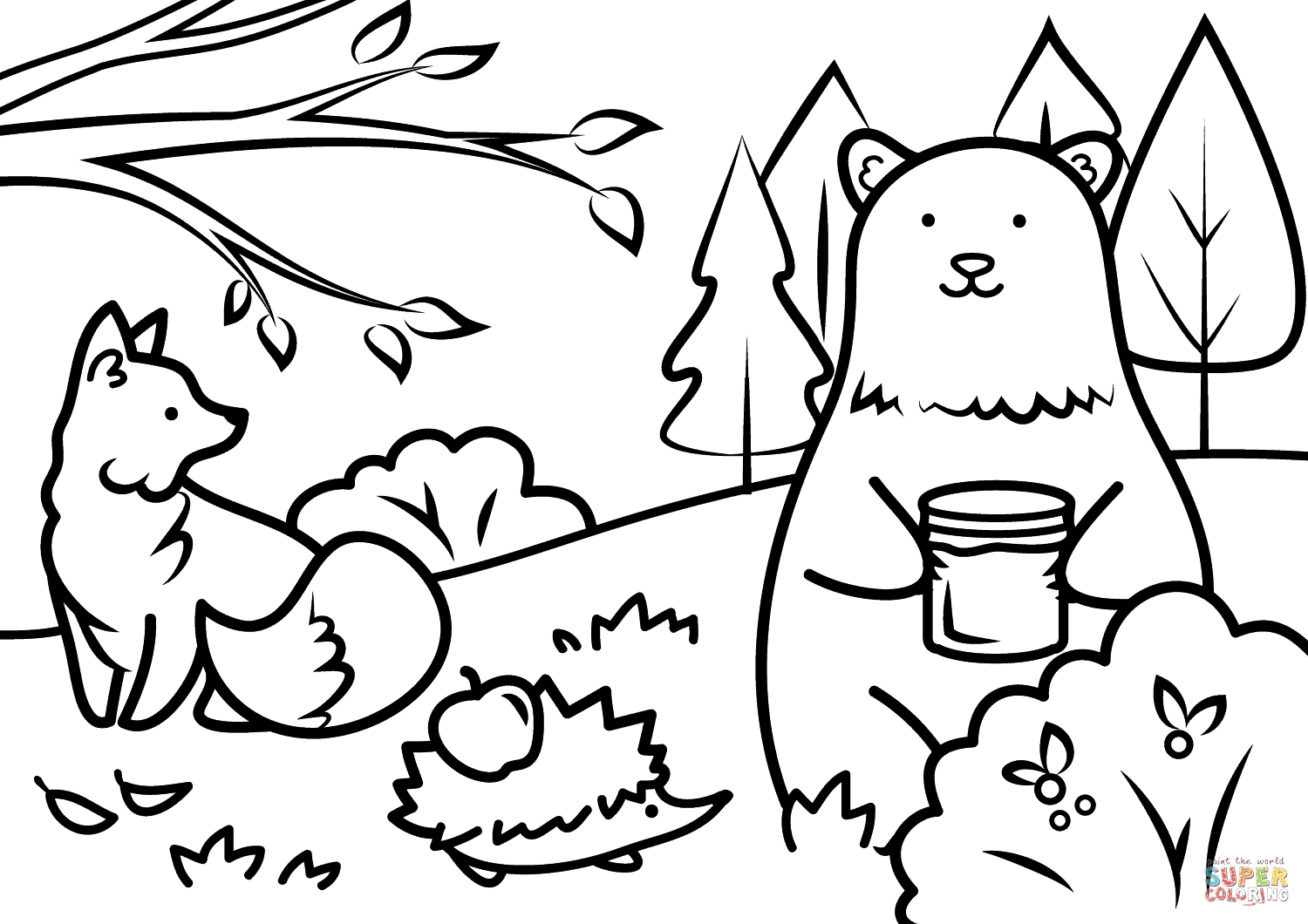 1500x1060 Animal Coloring Pages Printable Easy Vitlt Com