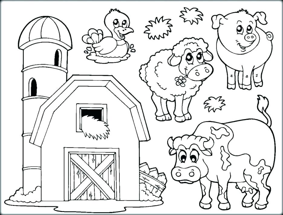 Easy Animal Coloring Pages For Kids at GetColorings.com | Free ...