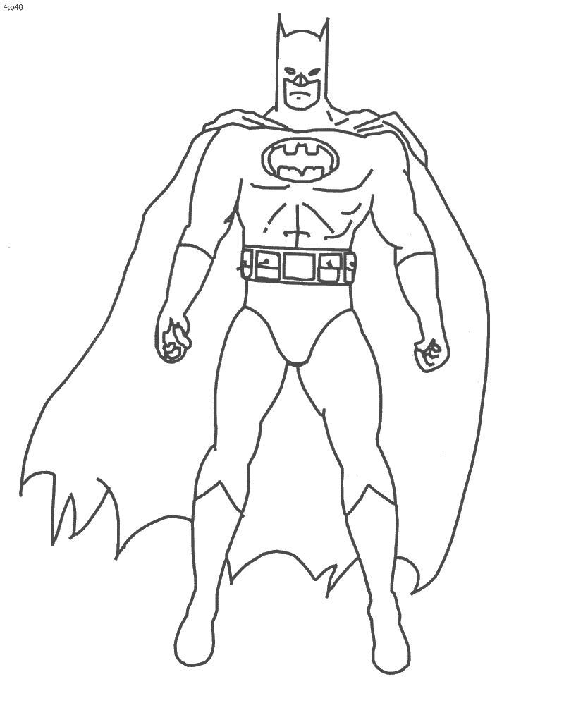 800x1031 Simple Batman Coloring Pages Simple Colorings
