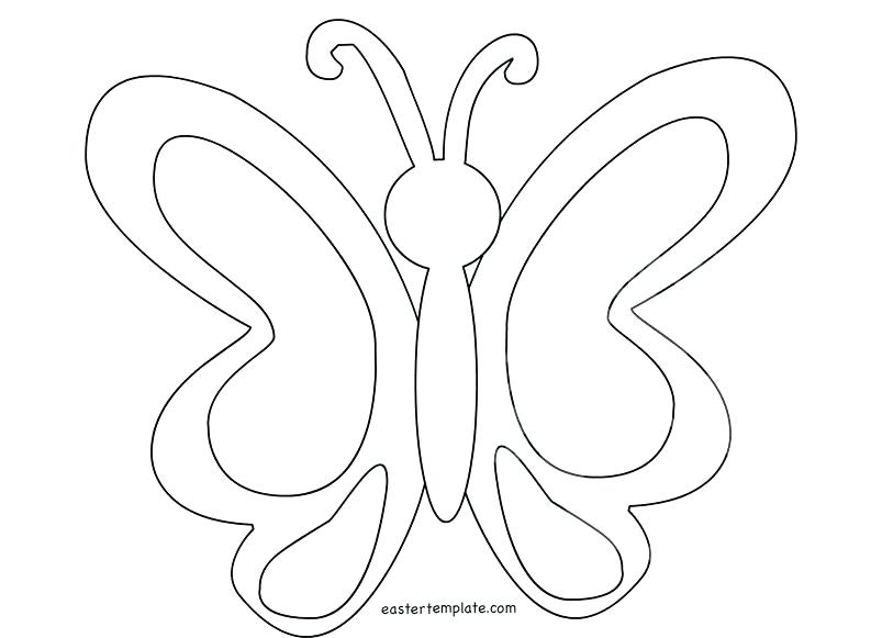 803x581 Butterfly Coloring Pages For Preschool Simple Butterfly Coloring