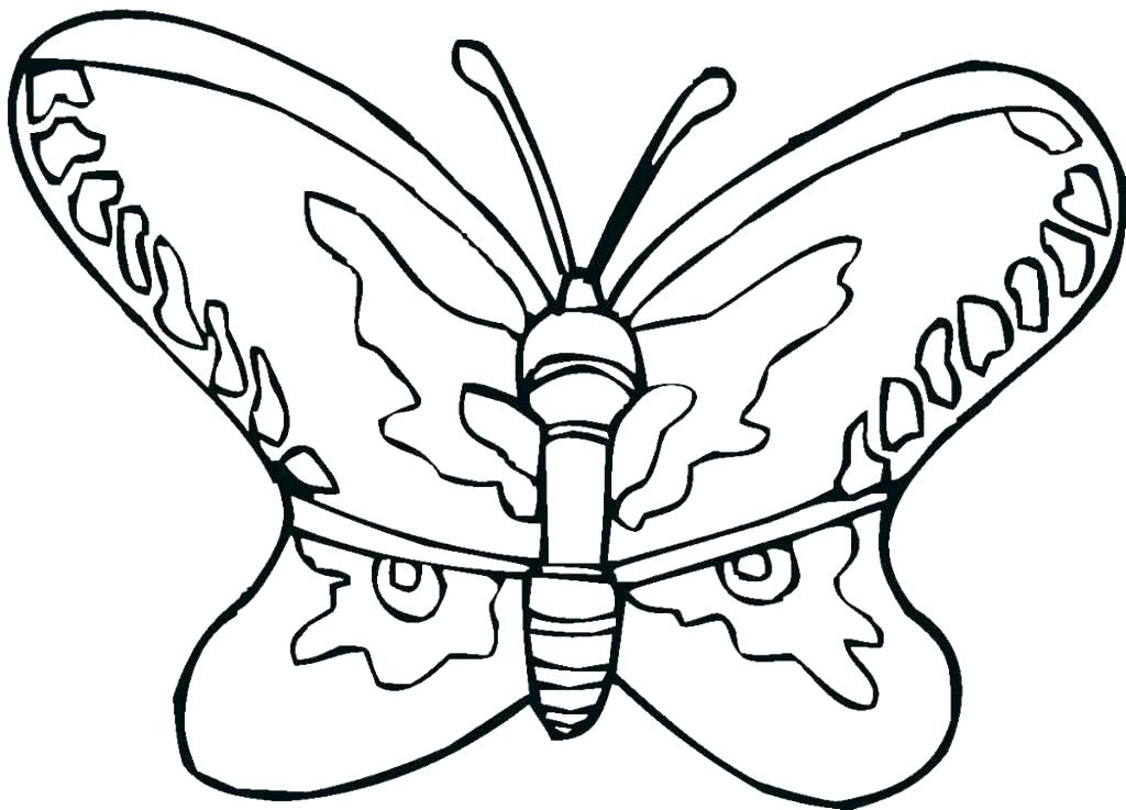 1024x737 Coloring Page Of A Butterfly Butterfly Coloring Page Printable