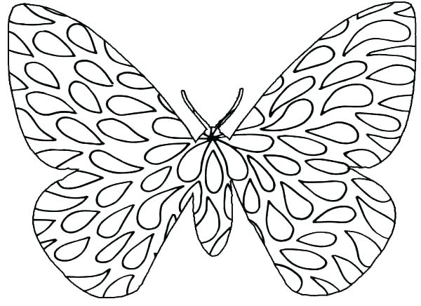600x436 Easy Butterfly Coloring Pages For Preschoolers Preschool To Tiny