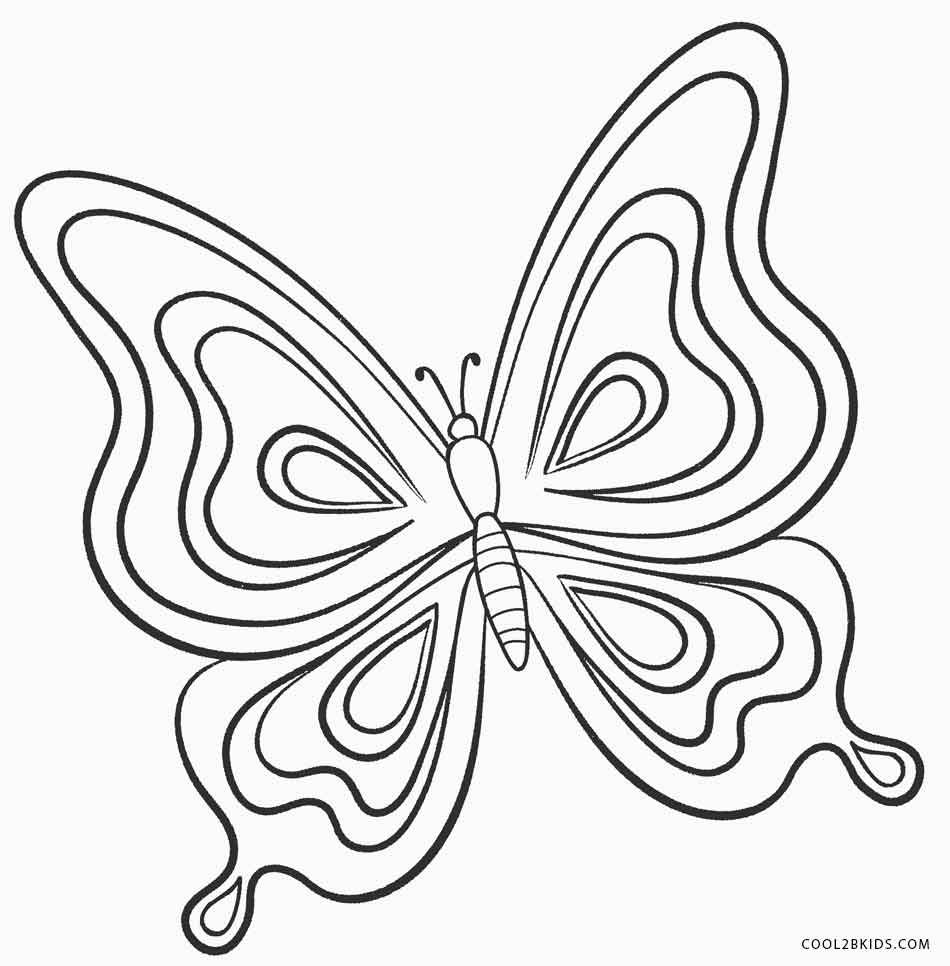 950x966 Easy Colouring Pictures Of Butterflies Top 25