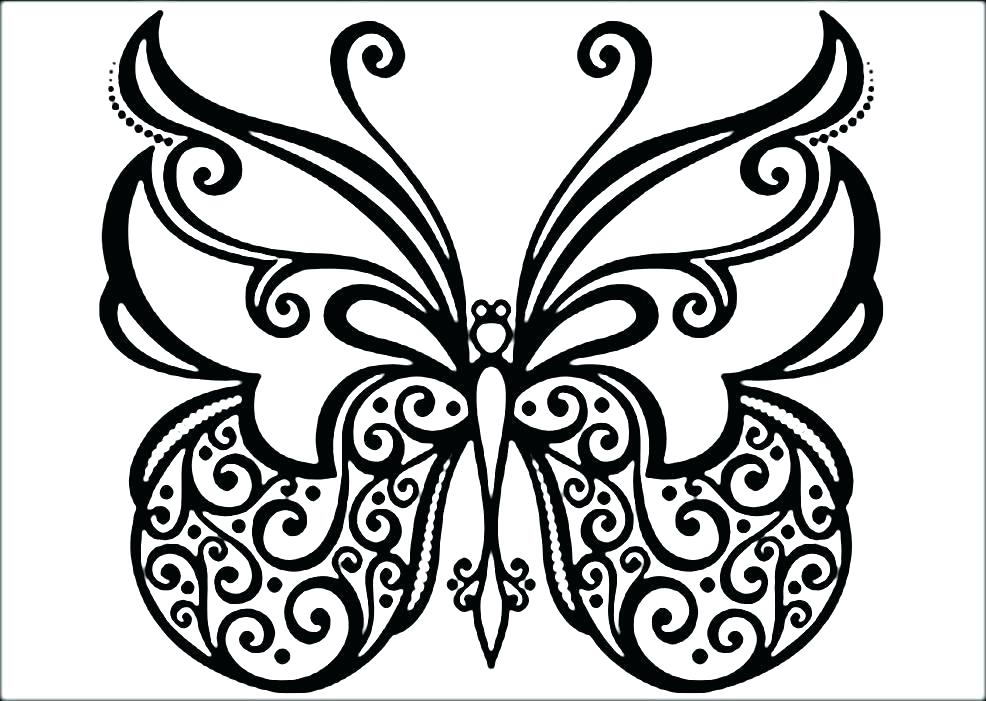 986x701 Butterflies Coloring Pages Butterfly Coloring Page Printable Pages