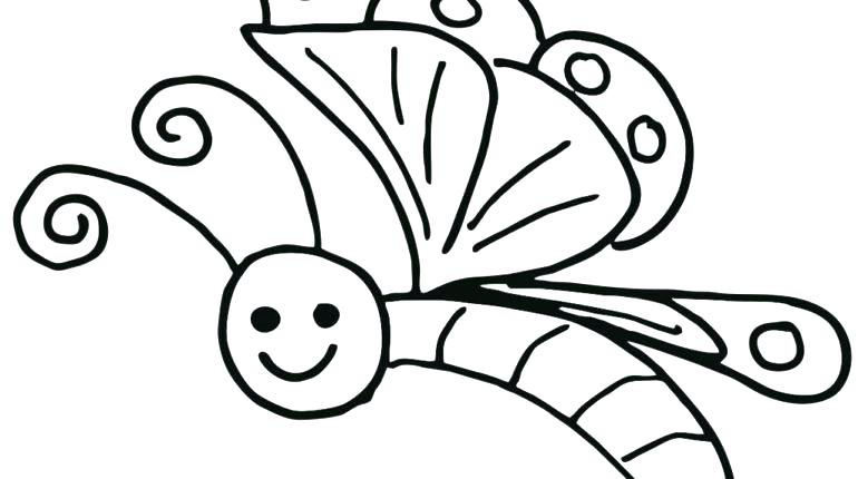 770x430 Simple Butterfly Coloring Pages Simple Butterfly Coloring Pages