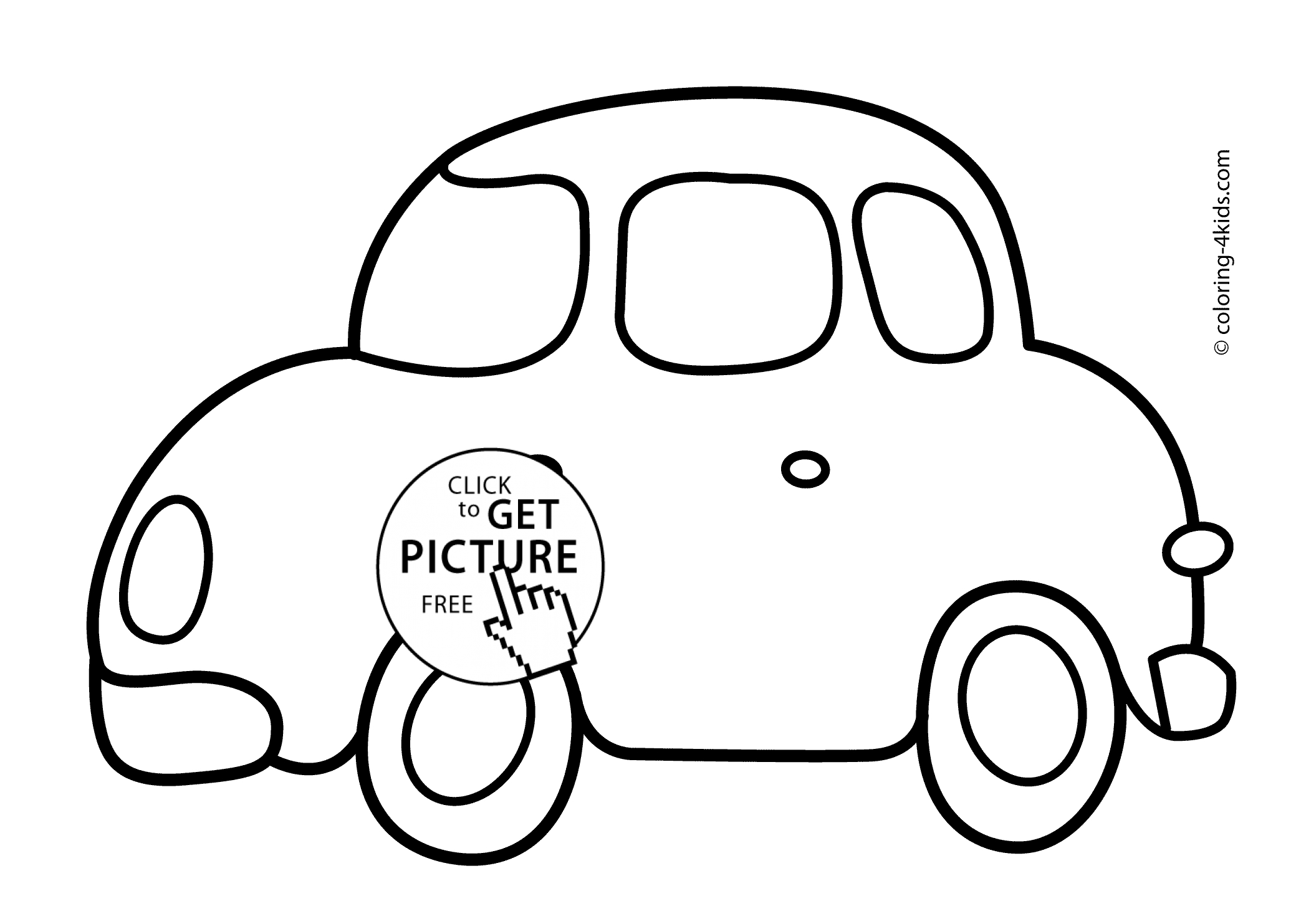 Easy Car Coloring Pages For Kids Download Coloring Book 2079x1483 Easy Car Coloring Pages For Kids Download Coloring Book