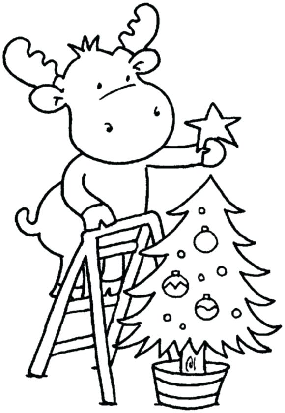 Easy Christmas Coloring Pages Coloring Pages Tree For Children 580x840 Easy Christmas Coloring Pages Coloring Pages Tree For Children