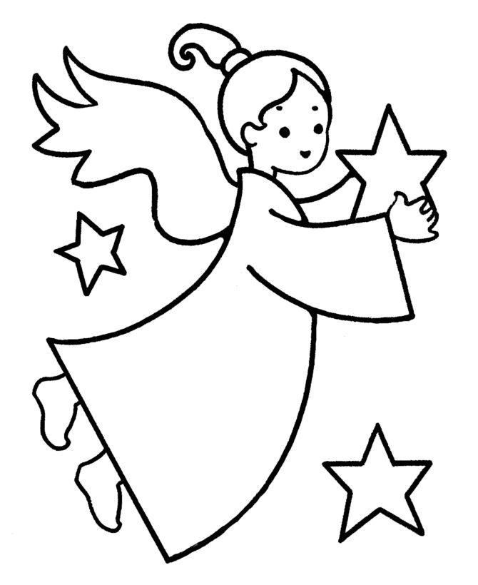 Simple Christmas Coloring Pages 670x820 Simple Christmas Coloring Pages