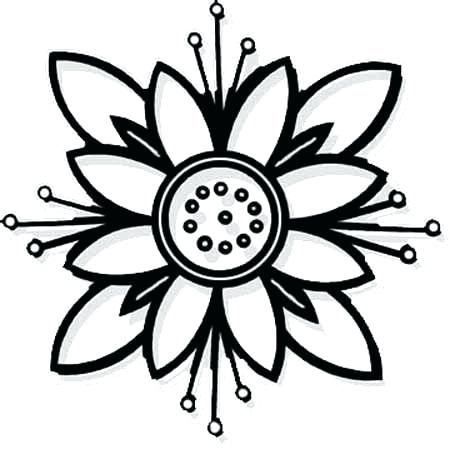 Easy Flower Coloring Pages Top Easy Flower Coloring Sheets 450x449 Easy Flower Coloring Pages Top Easy Flower Coloring Sheets