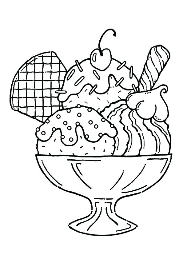 Coloring Pages For Girls Ice Cream Easy Printable In Pretty Page 595x842 Coloring Pages For Girls Ice Cream Easy Printable In Pretty Page