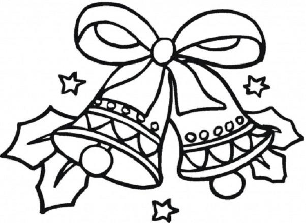 602x439 Easy Christmas Coloring Pages Full Desktop Backgrounds