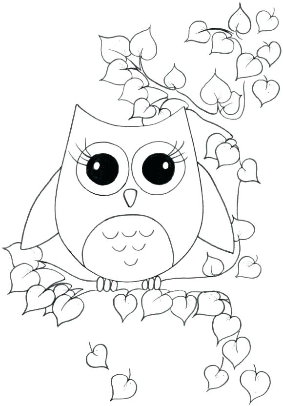 580x832 Easy Coloring Pages For Girls Cute Owl Skeleton Home Improvement