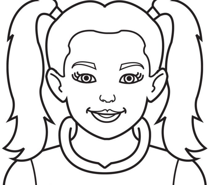 678x600 Easy Coloring Pages For Girls Astonishing Girl Coloring Page 94