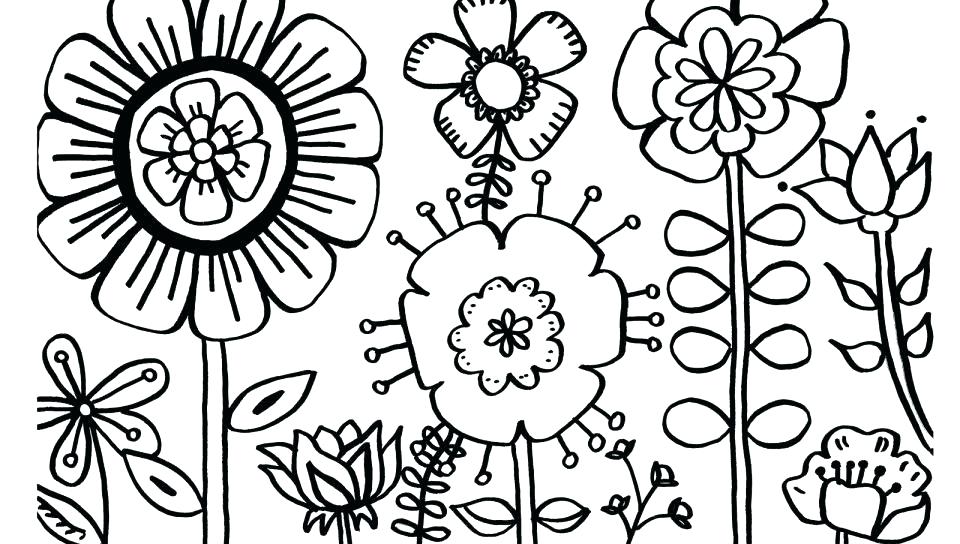 960x544 Hard Flower Coloring Pages