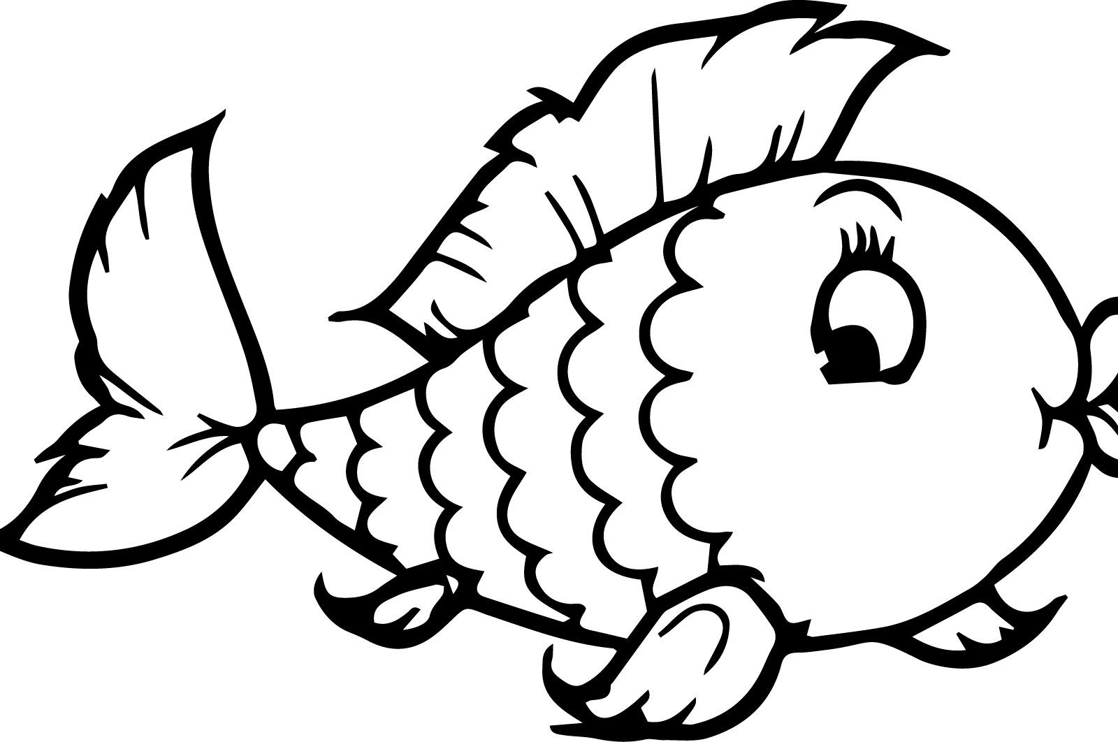 Fish Coloring Pages For Preschool 1600x1062 Fish Coloring Pages For Preschool