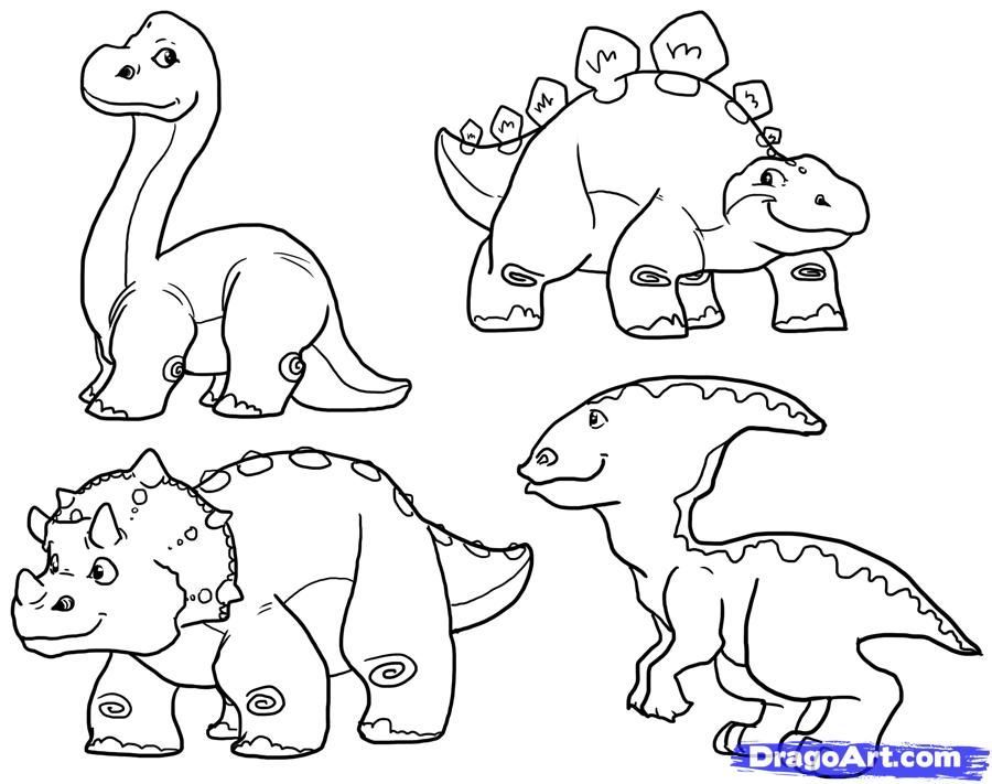 900x711 Cute Dinosaur Coloring Pages Cute Dinosaur Drawings Images 6 Hd
