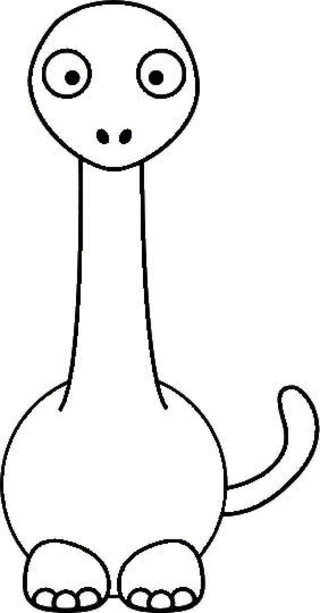 640x1226 Brontosaurus Coloring Page Free Brontosaurus Dinosaur Template