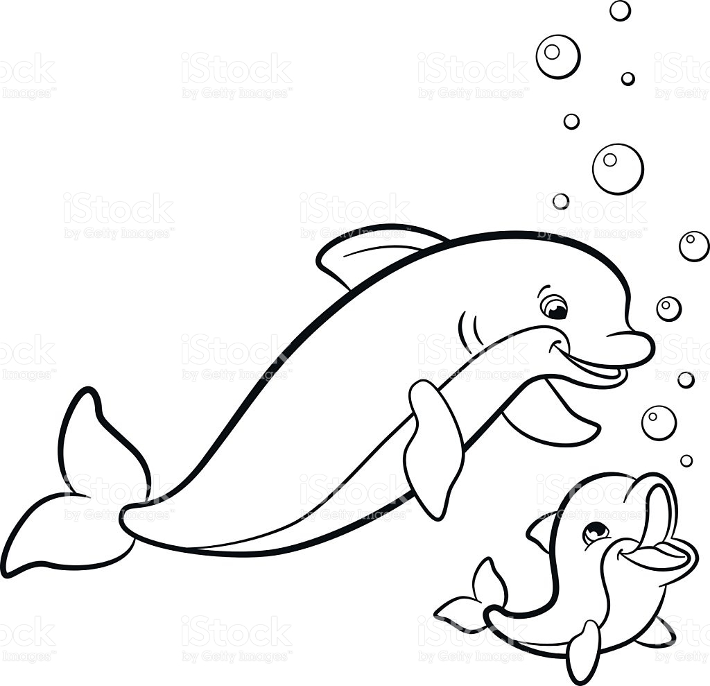 1024x989 New Baby Dolphin Coloring Pages Collection Free Coloring Pages