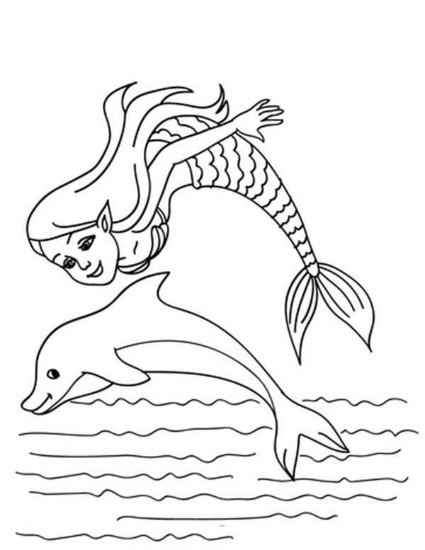 600x777 Coloring Pages. Mermaid And Dolphin Coloring Pages