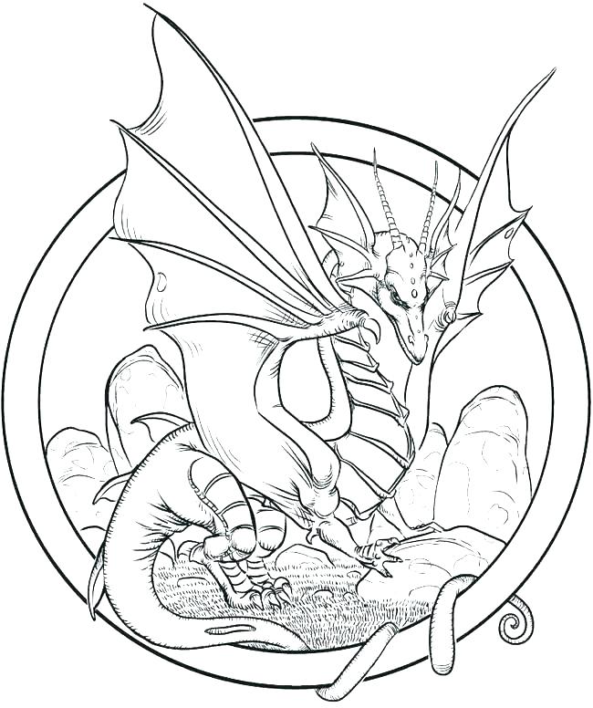 Fire Breathing Dragon Coloring Pages 650x776 Fire Breathing Dragon Coloring Pages