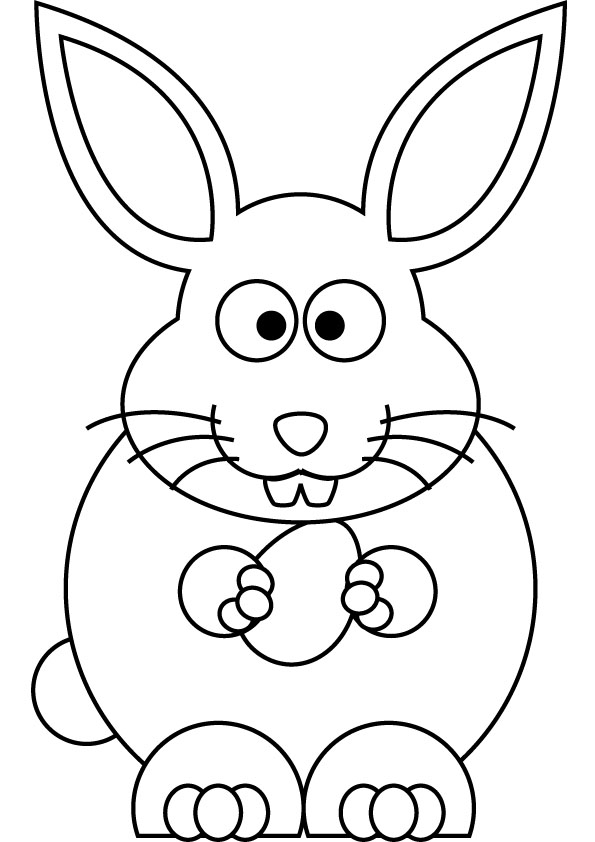 595x842 Download Free Easter Bunny Coloring Book