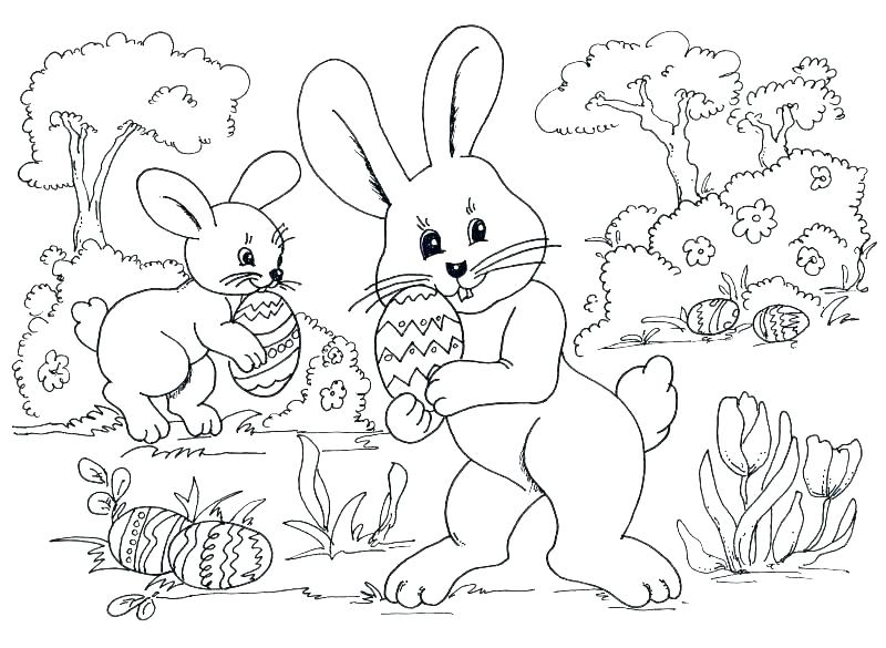 800x585 Easy Easter Coloring Pages Coloring Pages For Preschoolers Easy