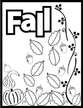 Easy Fall Coloring Pages