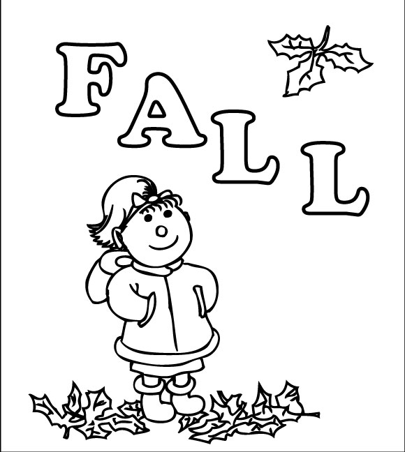 580x648 Fall Coloring Pages Loving Printable